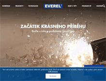 Tablet Screenshot of everel.cz